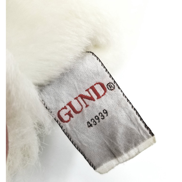 GUND Bunny Rabbit Floppy Eared White w/ Tan Ears #43939 - Picture 9 of 9